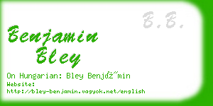 benjamin bley business card